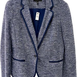 TALBOTS New With Tag Blue Boucle Blazer size 10